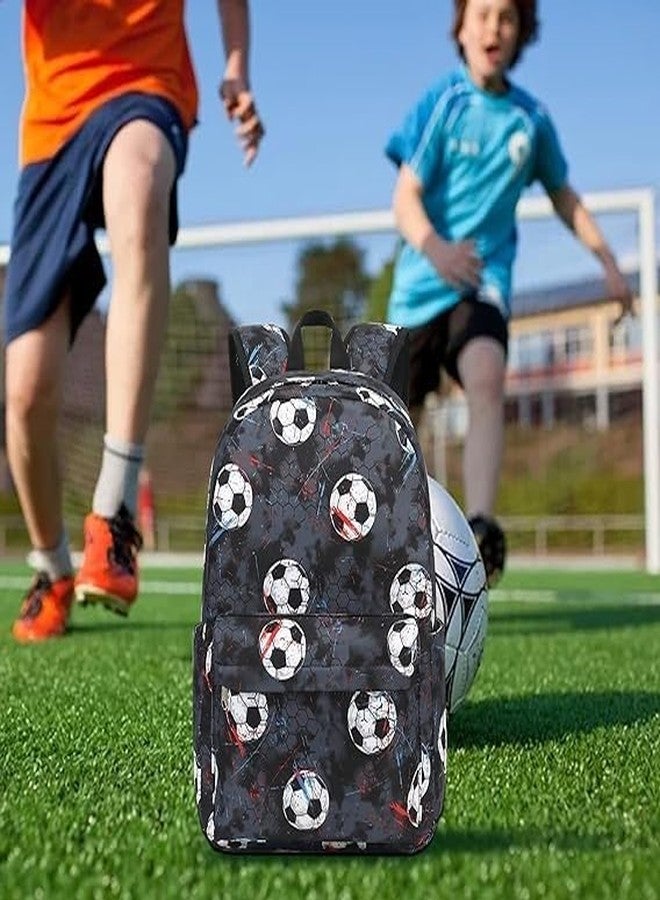 QBLYN 16-Inch Kids Backpack for Boys & Girls,Preschool Backpack for Kids Girls Small Backpack Purse Kindergarten School Book bags for Toddler Travel,Perfect for School Backpack (Soccer) - Image 2